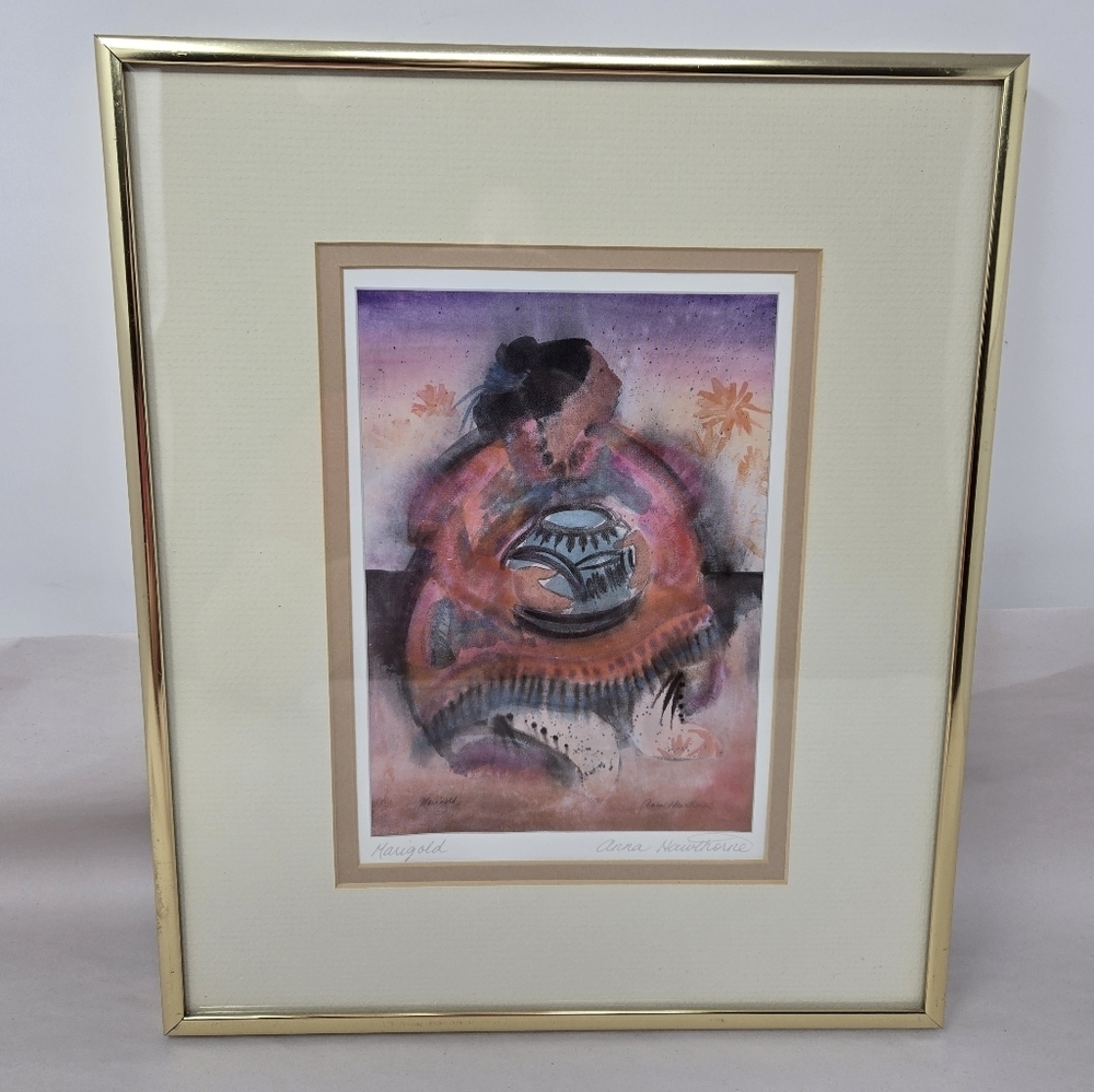 Marigold By Anna Hawthorne Reproduction Native American Tribal Clothing Pottery